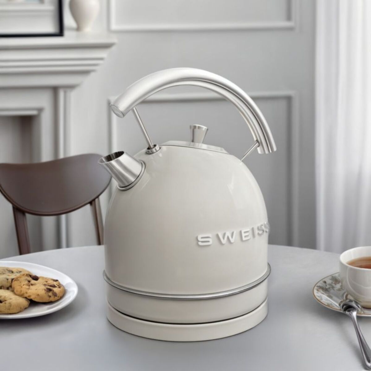 Bouilloire SWEISS vintage beige KTL8