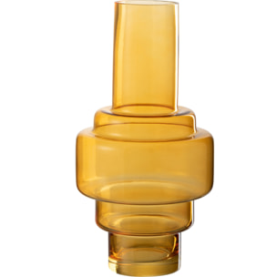 J-Line vase Rino - verre - ocre - large - 36 cm de hauteur
