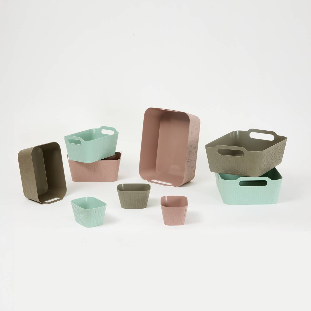 Panier rangement Arche 12L vert céladon