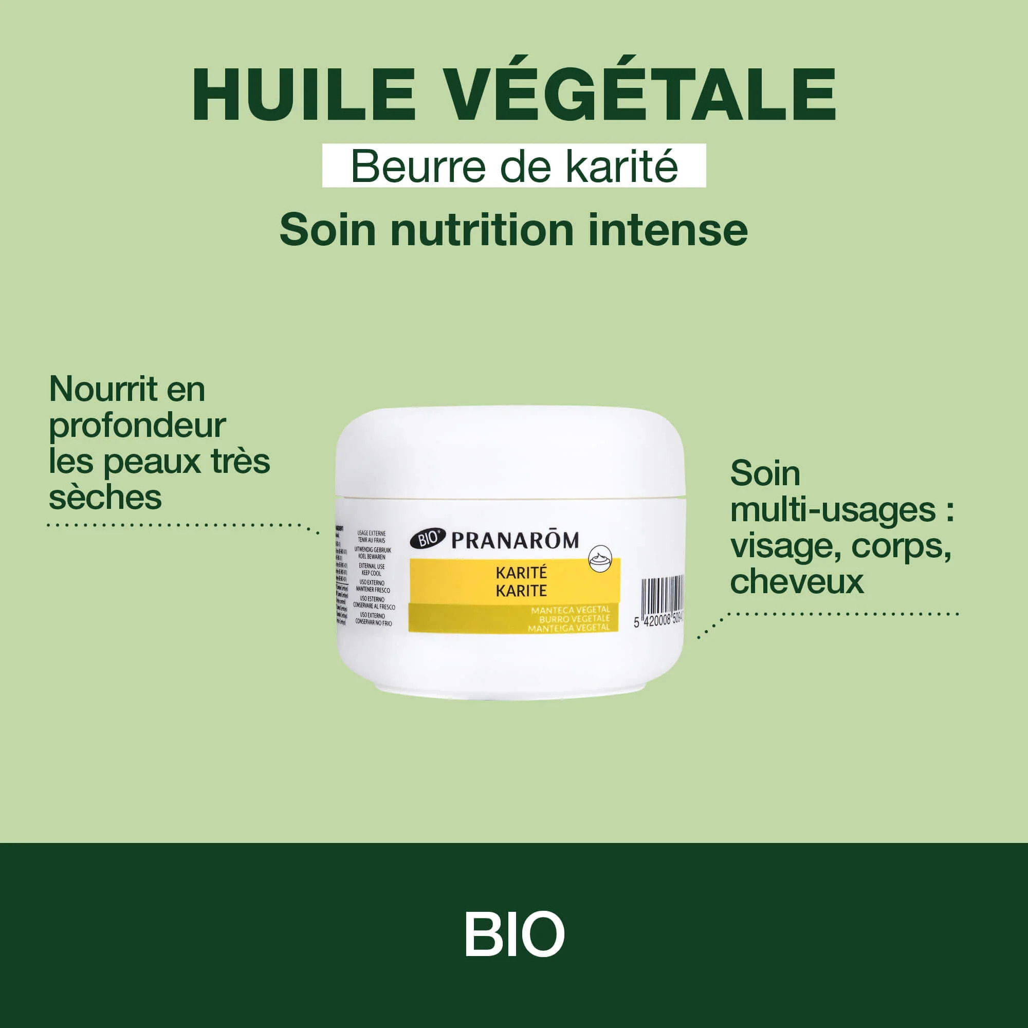 Pranarom - Beurre de Karité - Bio - 100 ml