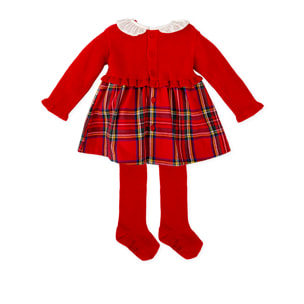 VESTIDO CON LEOTARDOS ROJO - Rojo