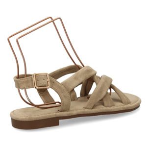 Sandalia mujer tiras acolchadas cómoda para verano