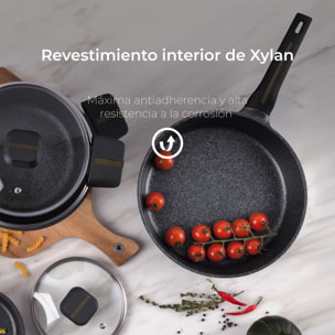 Set de 2 sartenes Ø20Ø24cm con protectores Bistro San Ignacio