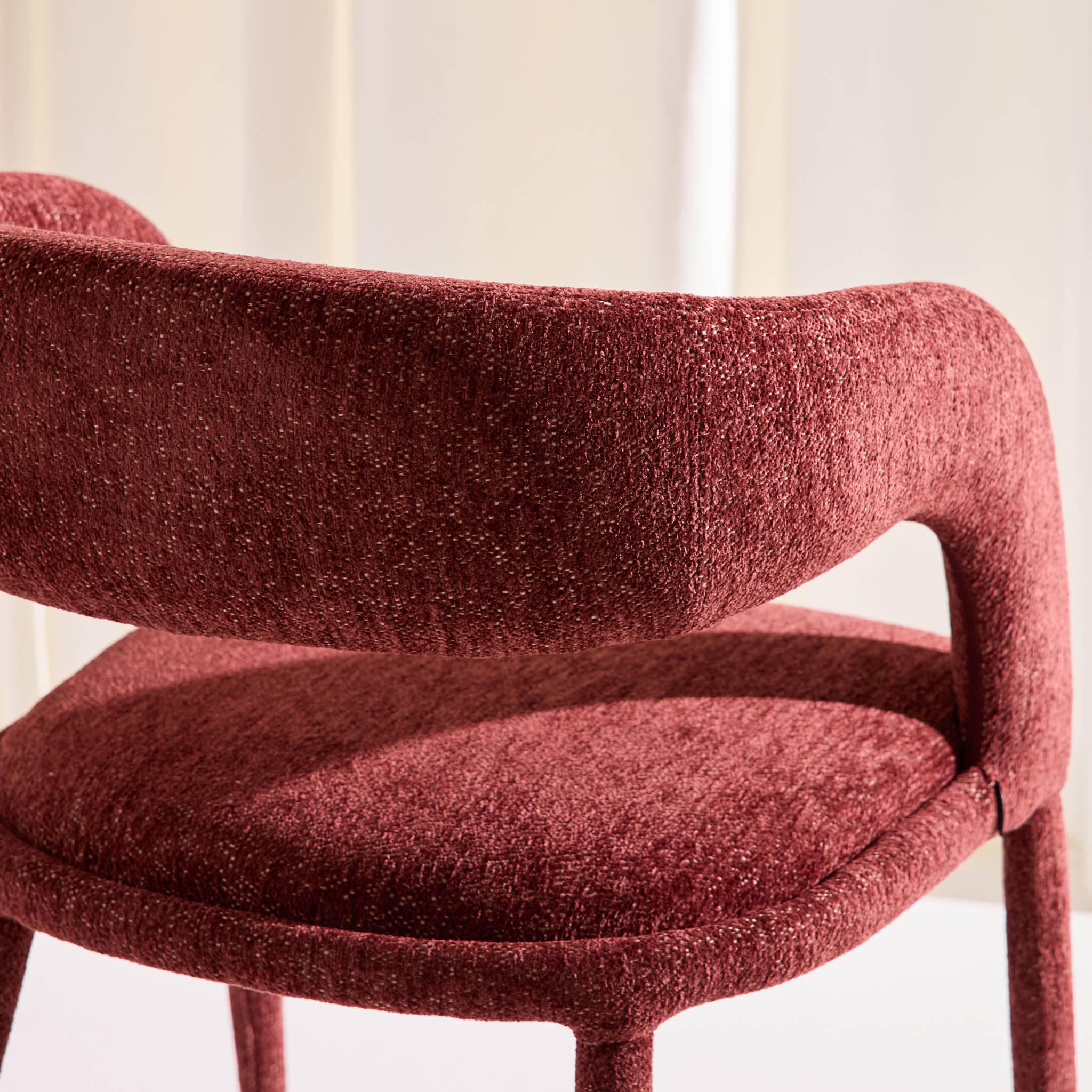 Fauteuil contemporain tissu (lot de 2) ALESSIA