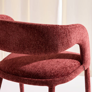 Fauteuil contemporain tissu (lot de 2) ALESSIA