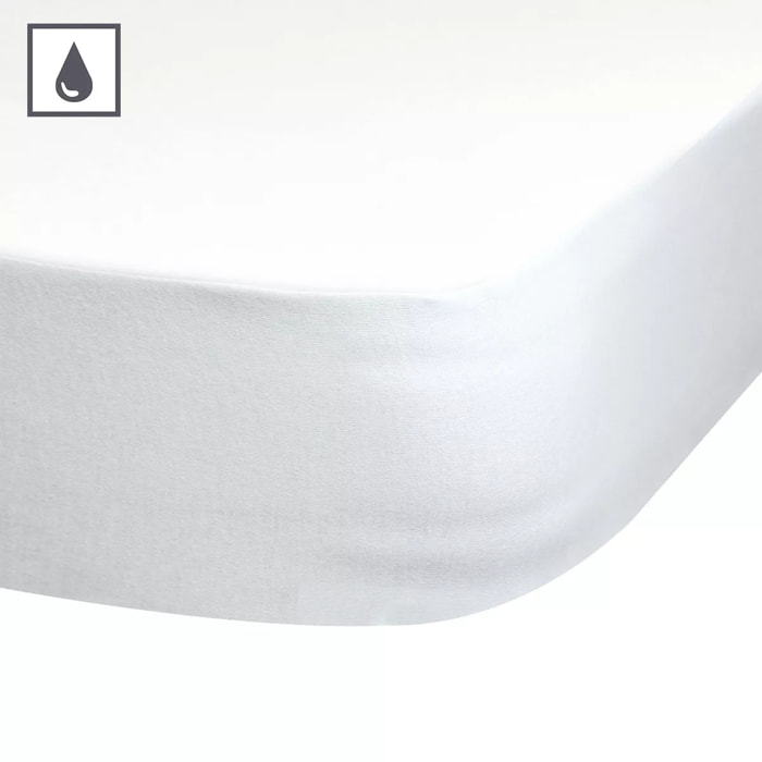 Protege matelas b40 lyocell imperméable 110 g/m² molleton blanc Molleton impermeable lyocell