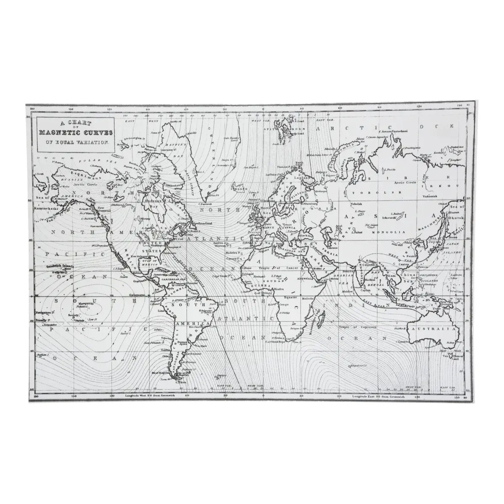 Set de table "Planisphère" 45x30cm