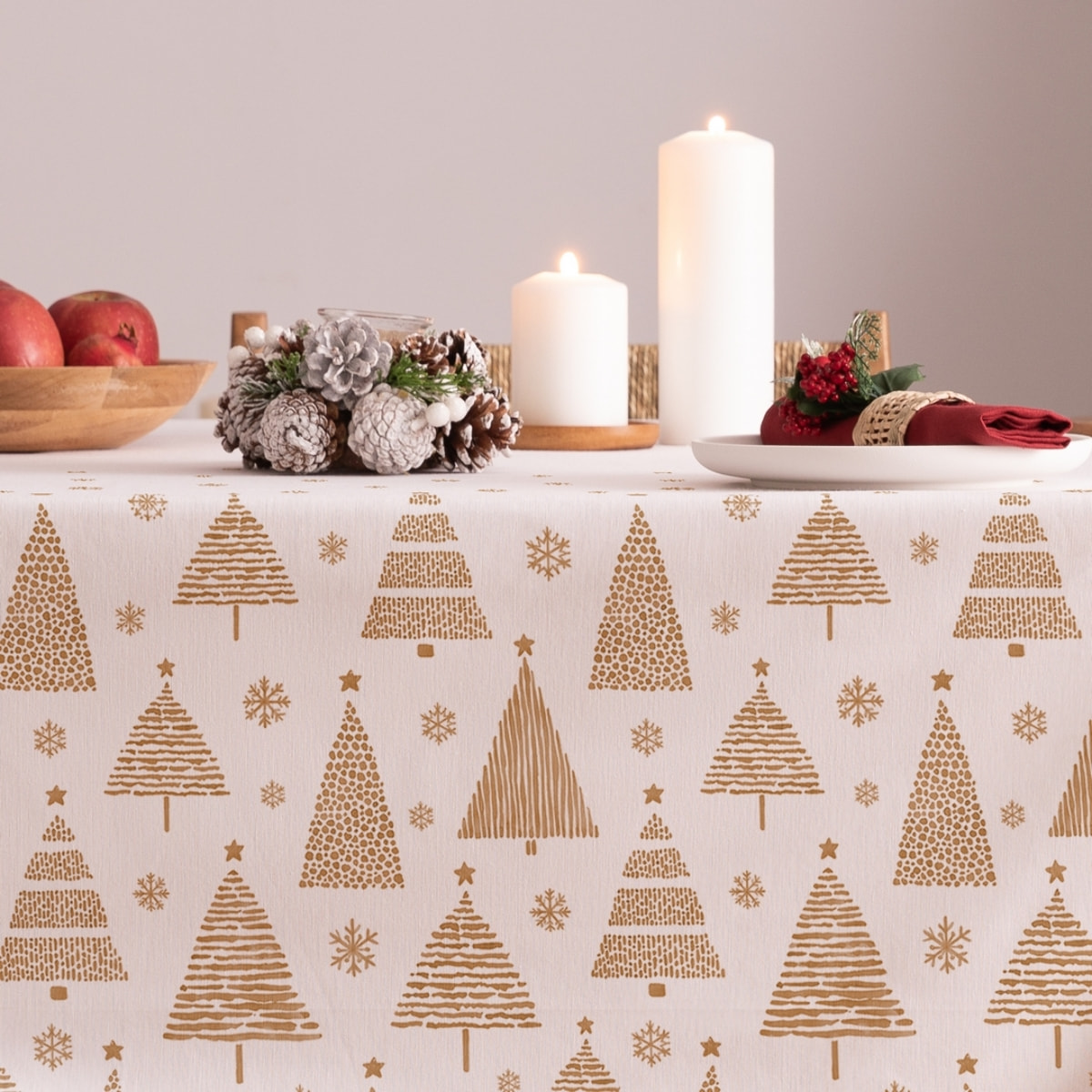 Mantel antimanchas ZURIA OCRE