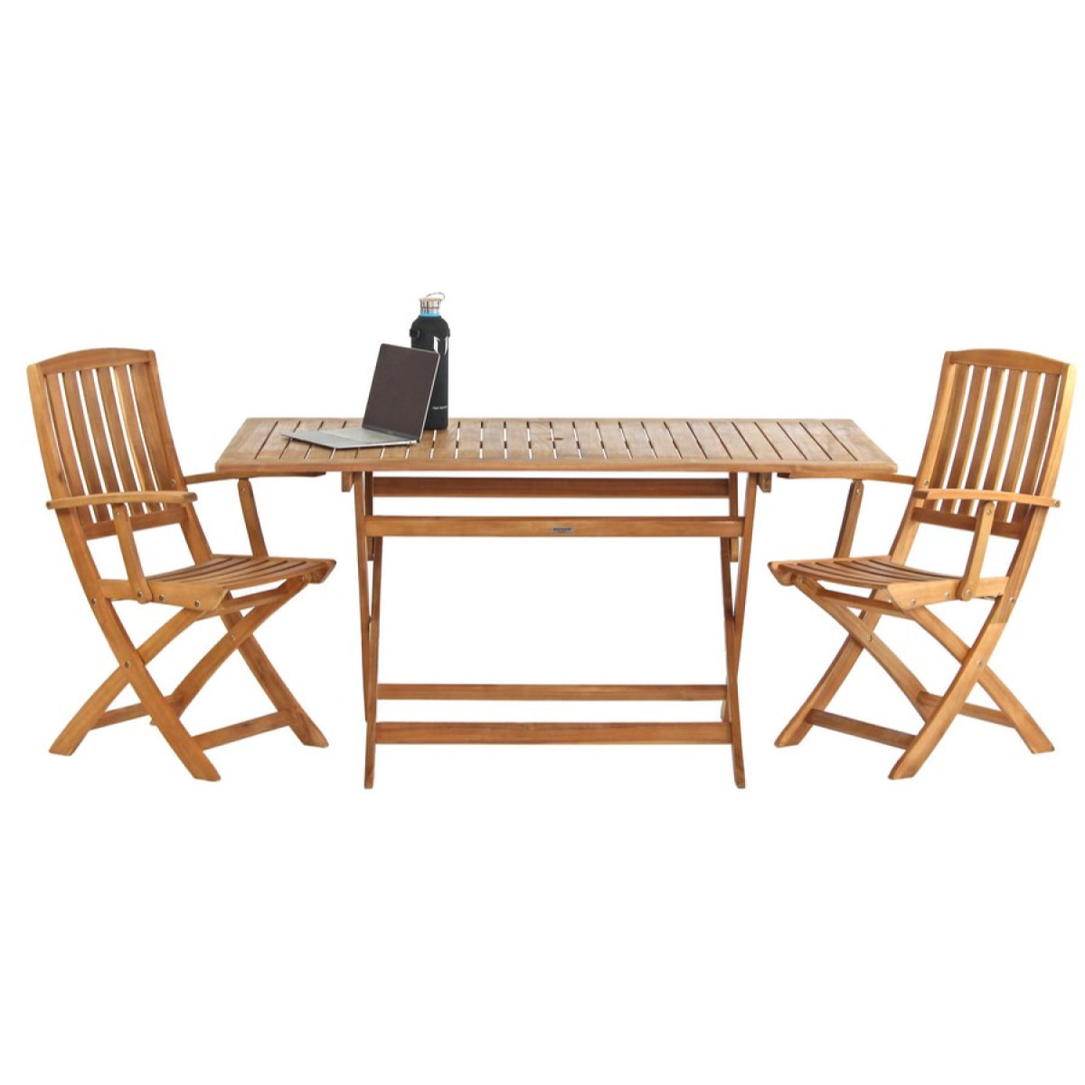 Tavolo da giardino in legno pieghevole 150x90 cm Trapani
