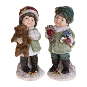 bimbi con doni e orsetto - Pezzi 2 - VERDE - Bianchi Dino SpA