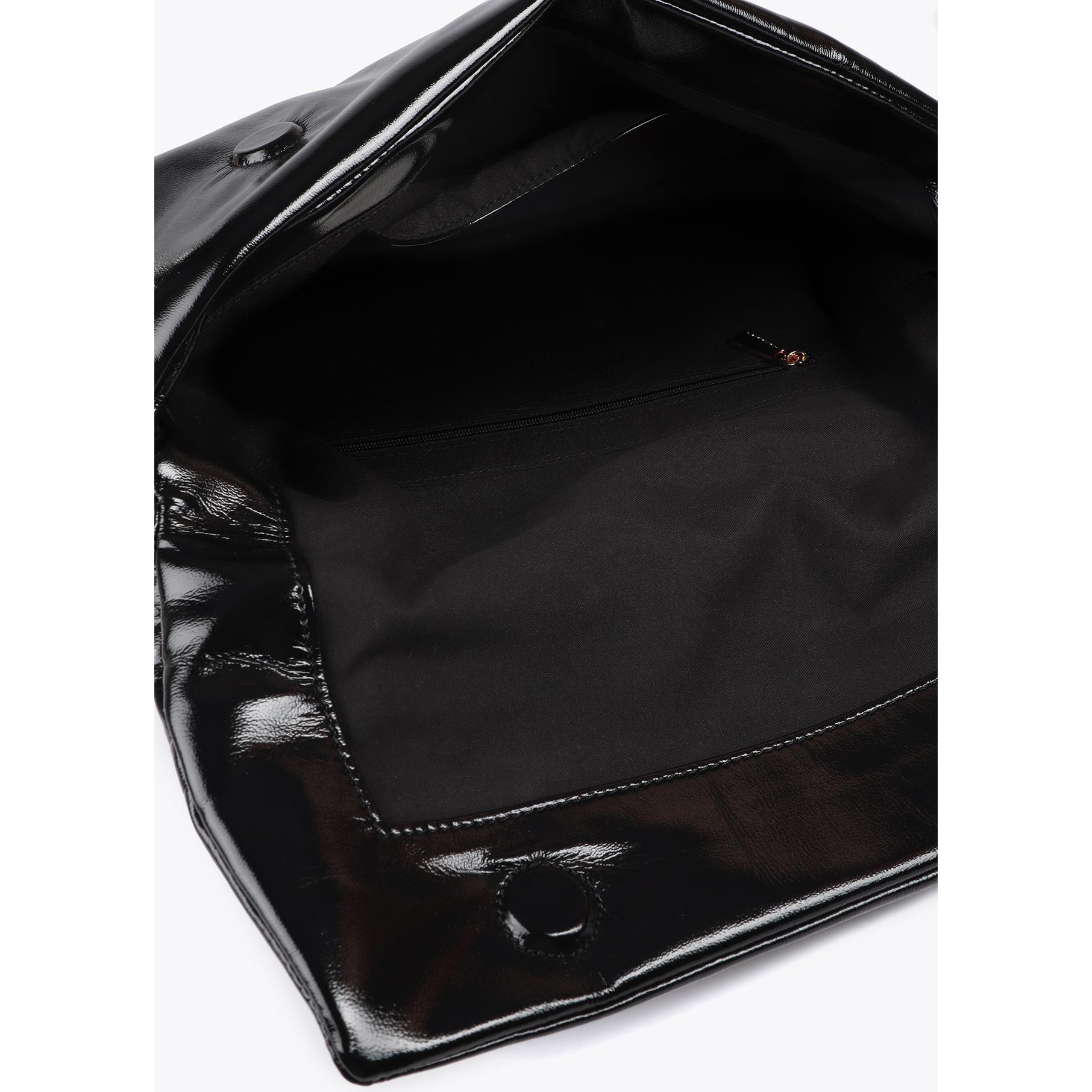 Pochette trapuntata effetto metallico con logo LC ovale