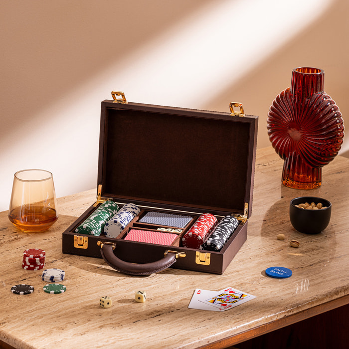 Jeu de poker Jule 30x21x10cm