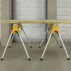 Piètement multi-usage compacte et léger pour scies à onglets - Capacité de charge de 454 kg - DEWALT - DE7035-XJ