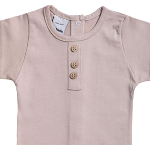 Body bebé manga corta con tapeta