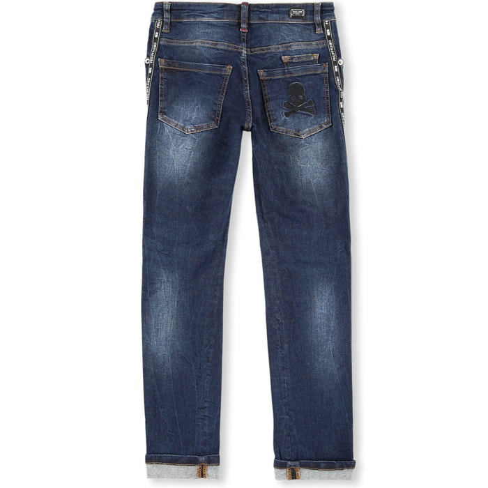 PHILIPP PLEIN Denim Trousers Skull