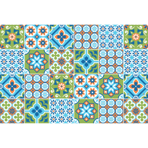 Stickers muraux - Sticker Mural Carrelage adhésif Cuisine Salle de Bain - 24 STICKERS CARRELAGES AZULEJOS SABRIENA