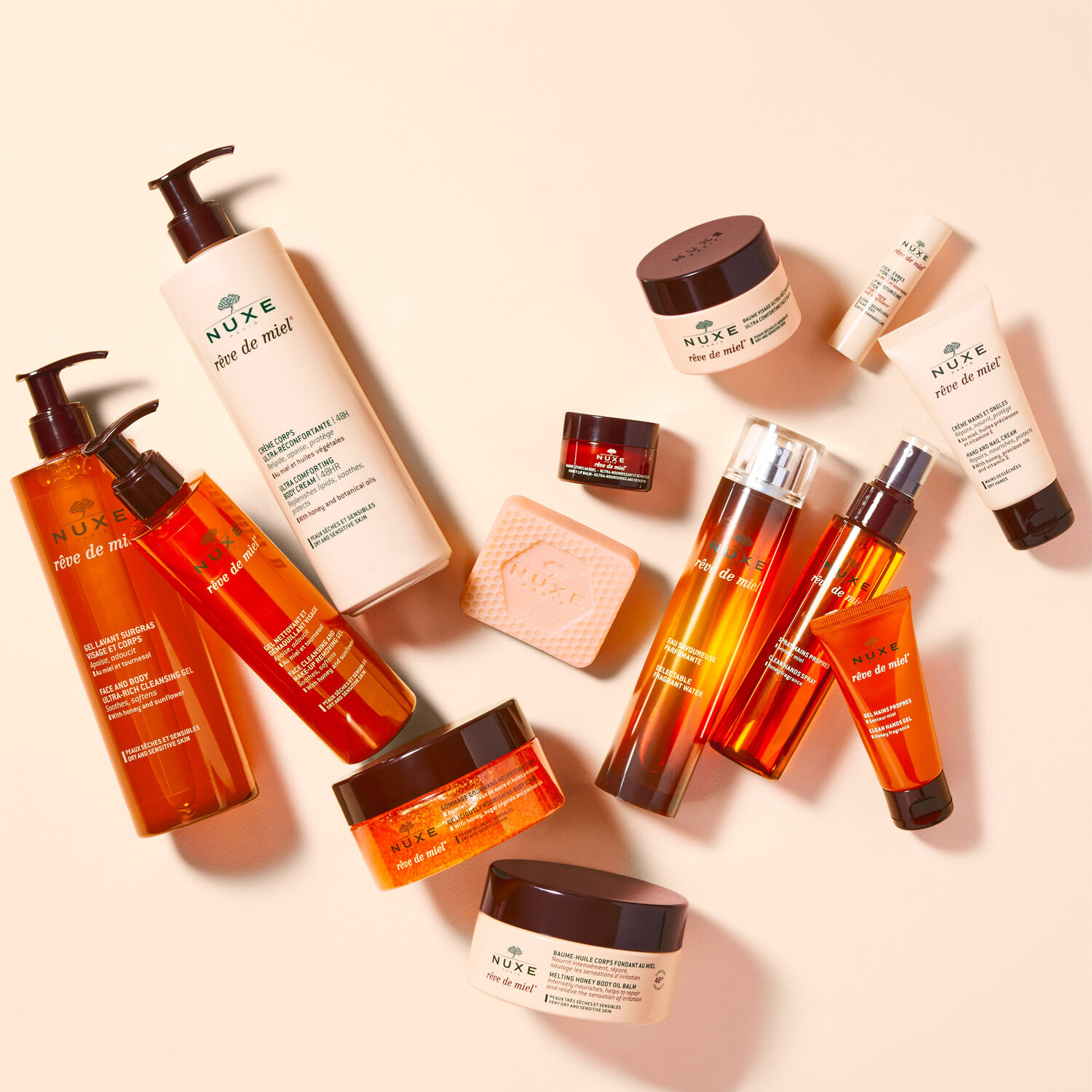 Rêve de miel®  - Gel lavant surgras visage et corps - Peaux sèches et sensibles -