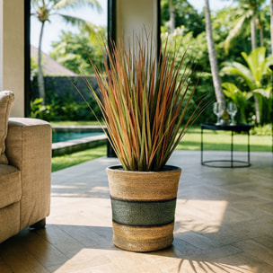 Panier en jonc de mer h25cm JERI