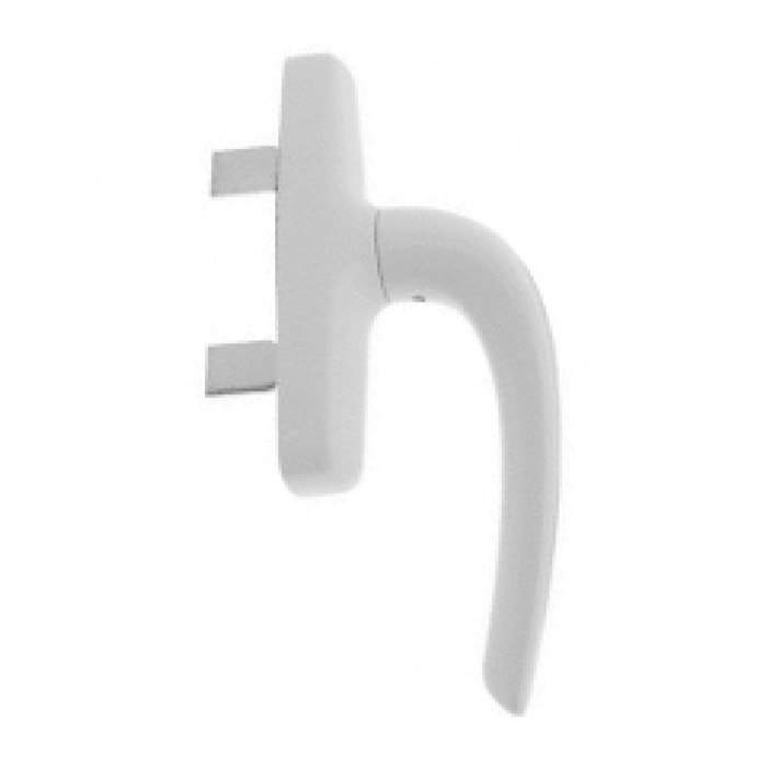 Crémone double fourche Nefer midi FAPIM - blanc 9016 - 0787B-QX