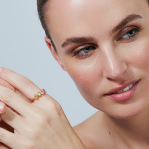 Anillo Sionvil acabado oro rosa 18k