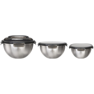 Set de 3 bols inox  - "Pique-nique"