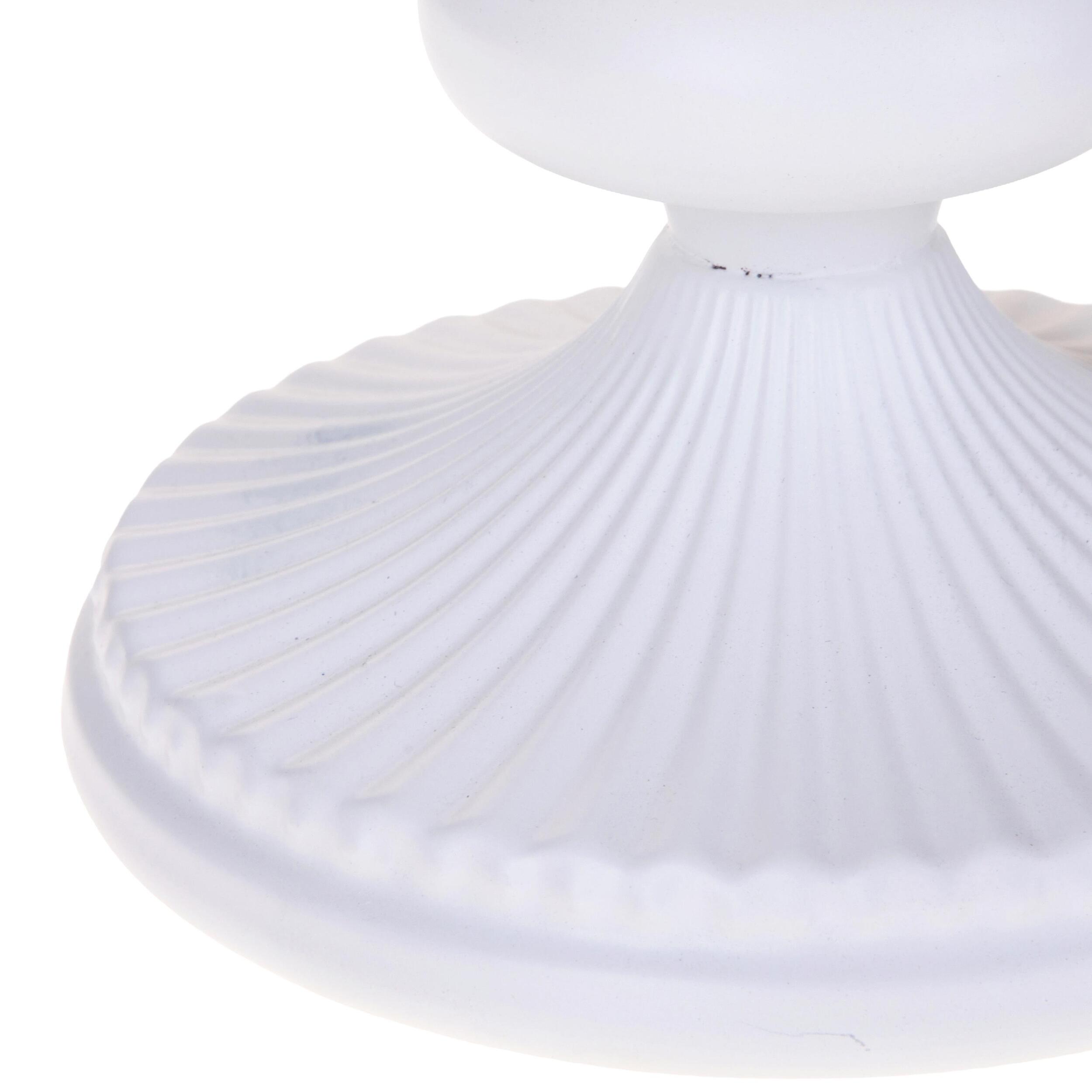 Coppa in metallo - Pezzi 1 - 24XH22,5X24cm - Colore: Bianco - Bianchi Dino