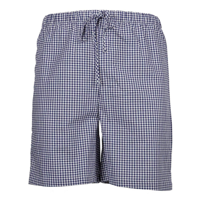 PANTALONCINO ALLEGRINO in cotone quadretto bianco e blu