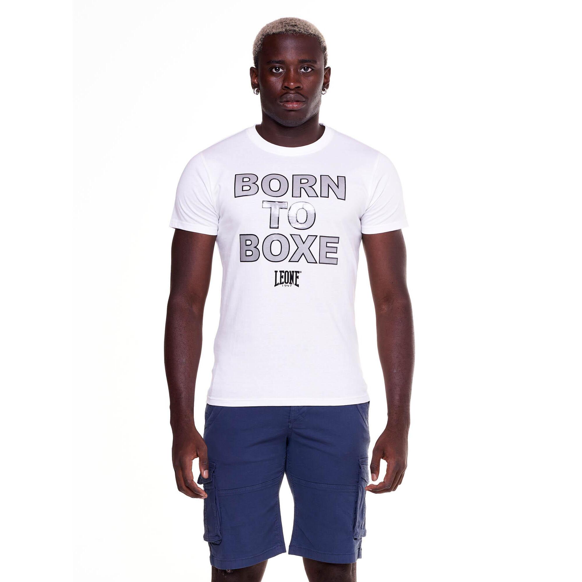 T-shirt da uomo stampa "Born to boxe" Sporty