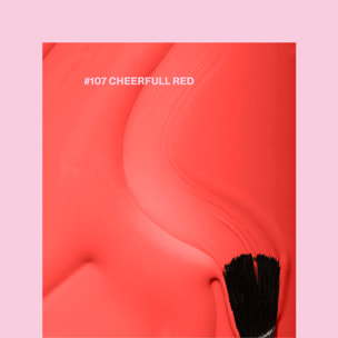 Vernis semi-permanent - 107 Cheerful Red - 15 ml