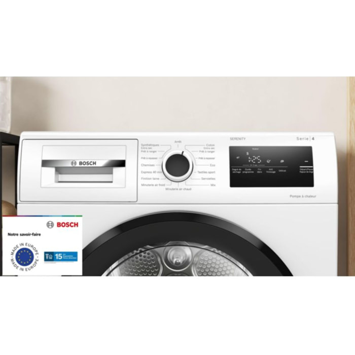 Sèche linge pompe à chaleur BOSCH WTH8520BFR