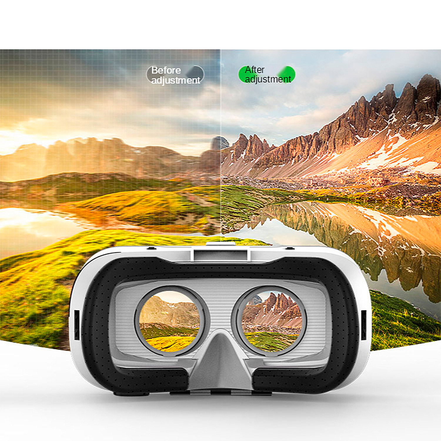 Gafas de realidad virtual para smartphones. Vista panorámica 360º. Compatibles con IOS y Android.