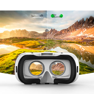 Gafas de realidad virtual para smartphones. Vista panorámica 360º. Compatibles con IOS y Android.