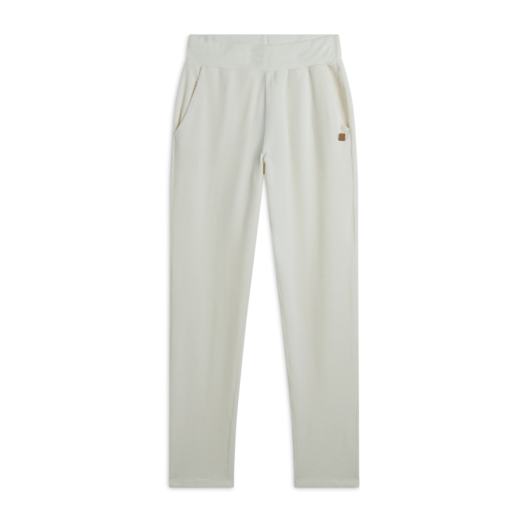 Pantalone donna regular fit in velluto mille righe