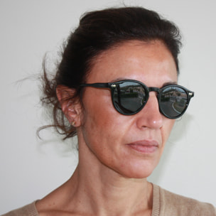 Gafas de sol OCEAN BOWIE - Negro brillante / Ahumada