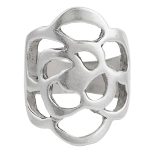 Anilllo panal en plata 10µ redondo