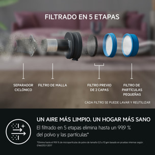 AEG Aspiradora sin cable Serie 7000 Hygienic de 50 min de autonomía AP71HB14SH