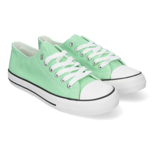 Zapatilla Plana de Mujer, Comoda, con Material de Lona