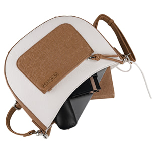 Bolso Bandolera Mujer Lois Shavanna Marron-Blanco