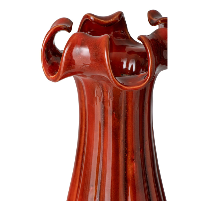 J-Line vase - argile - rouge - small