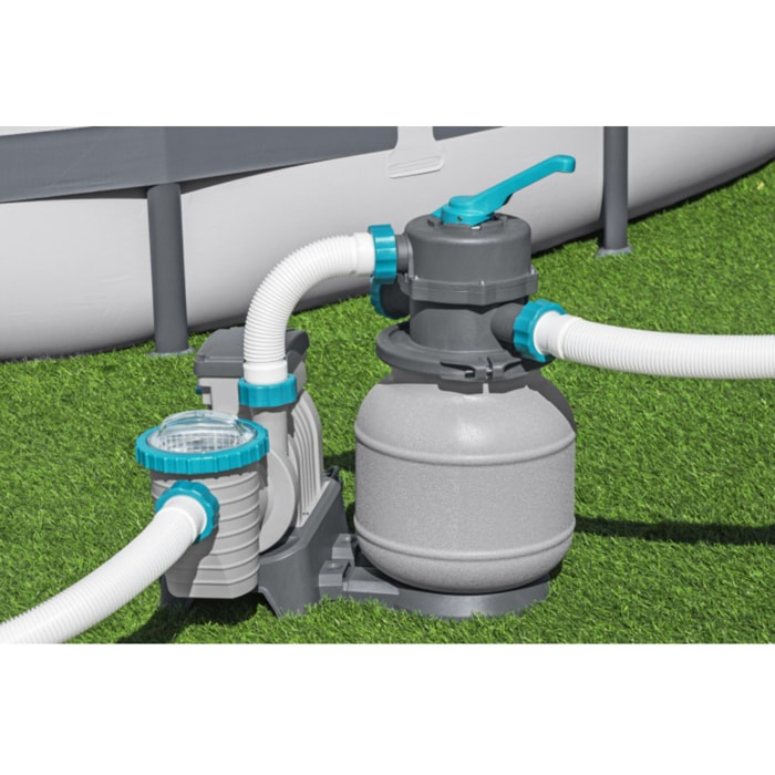Bestway Pompe de filtration à sable pour piscine hors sol 6 056 L/h