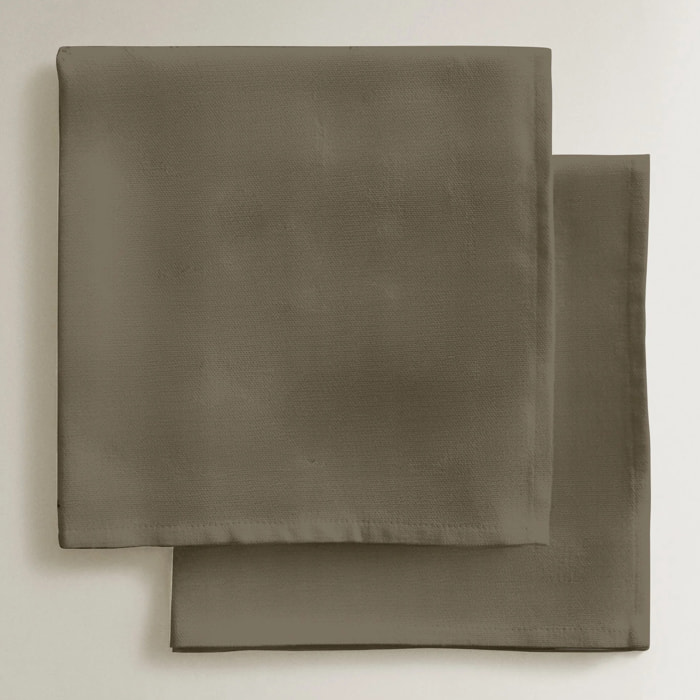 Lot de 4 serviettes Harvard Taupe