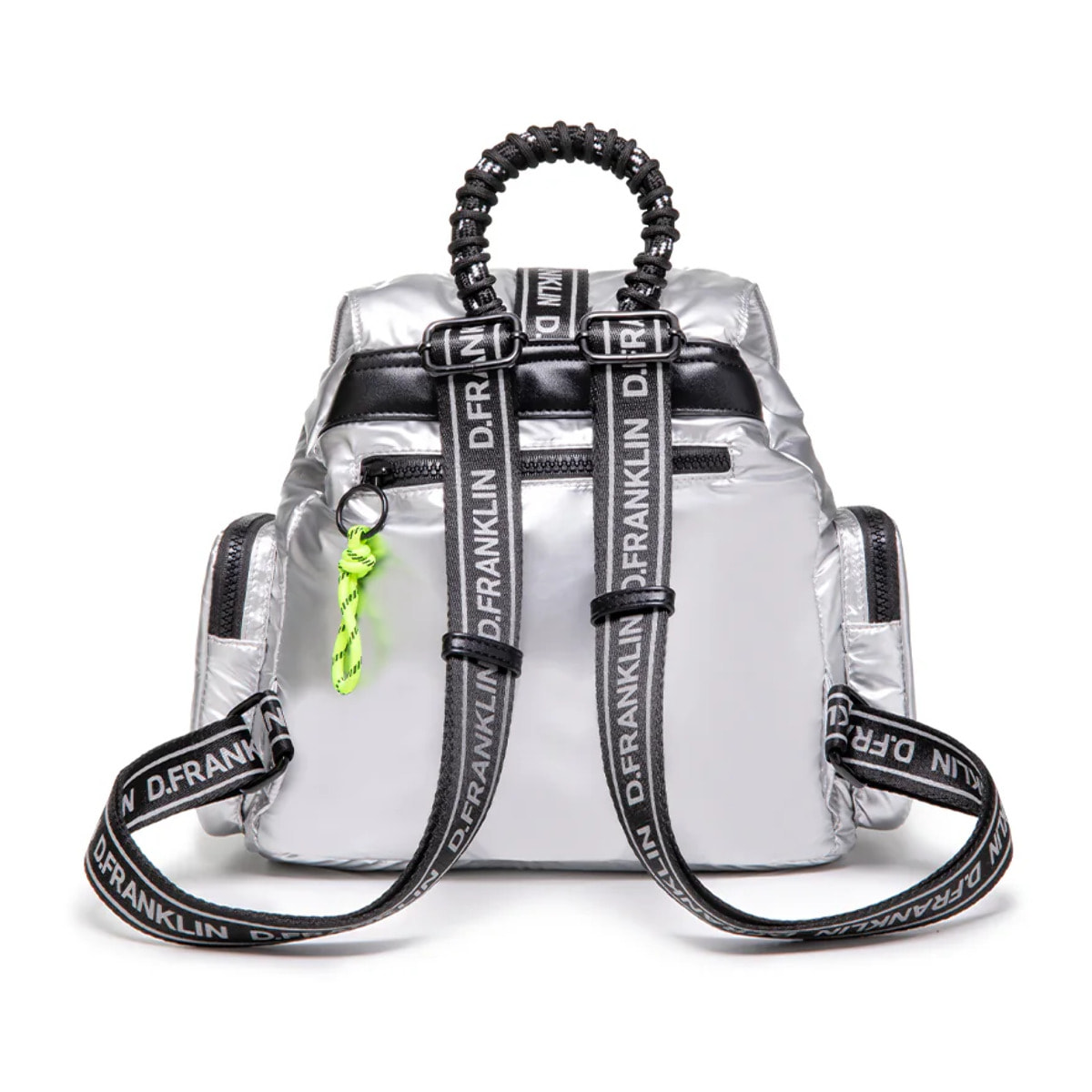 Mochila con Tirantes Regulables Bomb Flap Backpack en Plata D.Franklin