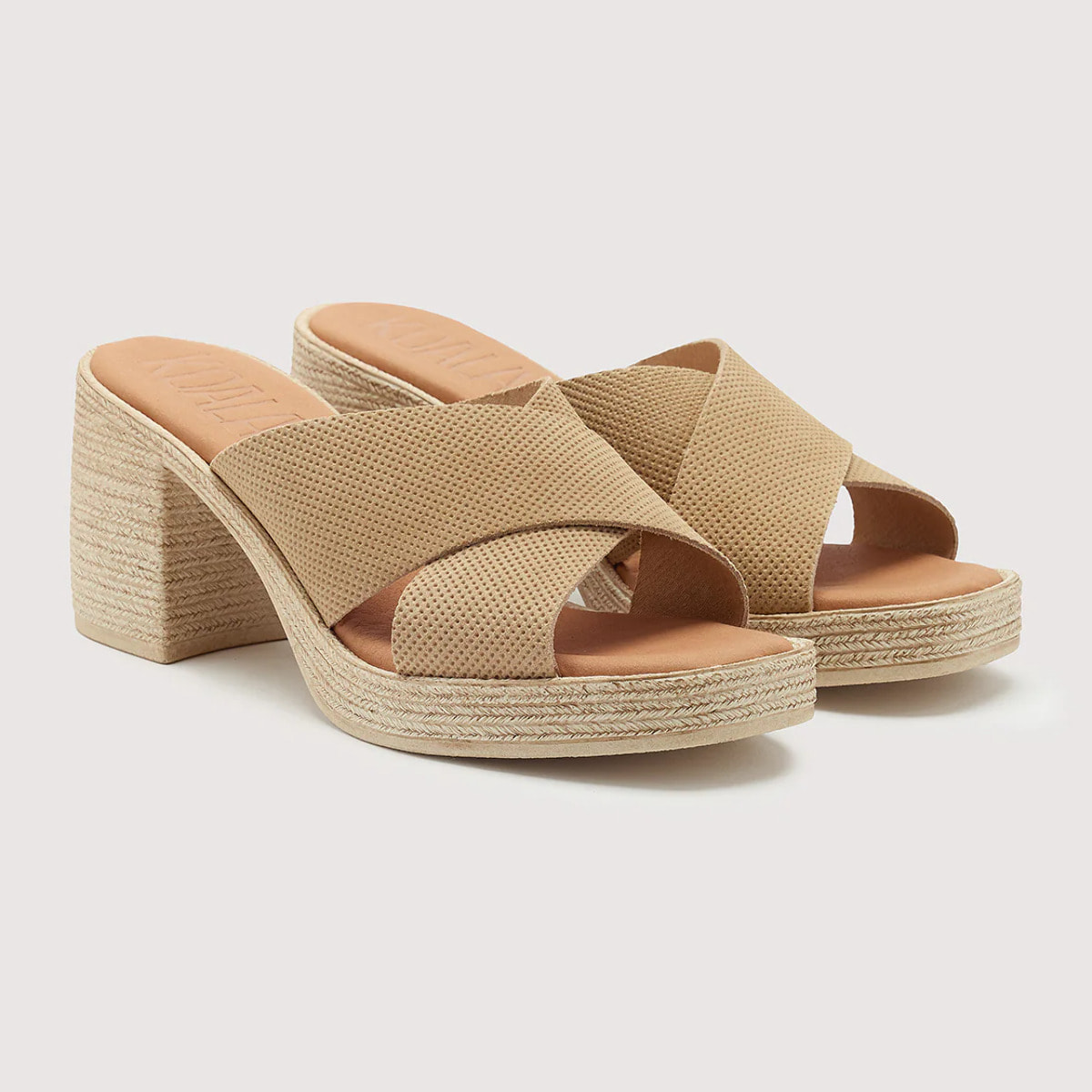 Sandalia Tacón Camel - Marty