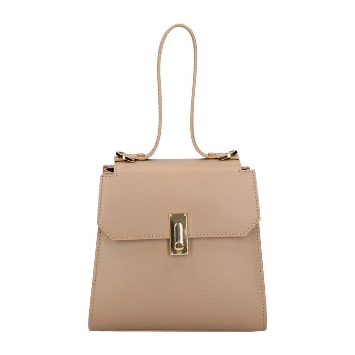 Borsa a mano da donna In Vera pelle Made in Italy 20x18x10 cm