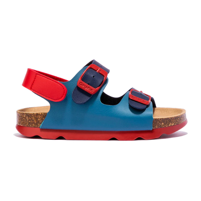 Sandalias de Niño Bio Azul / Rojo