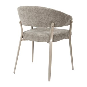 Fauteuil Emilia Marron - Lot De 2