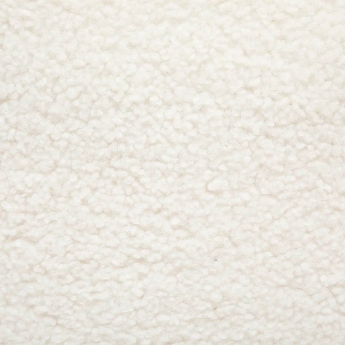 Fauteuil "Romi" bouclette blanc