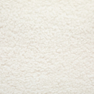 Fauteuil "Romi" bouclette blanc