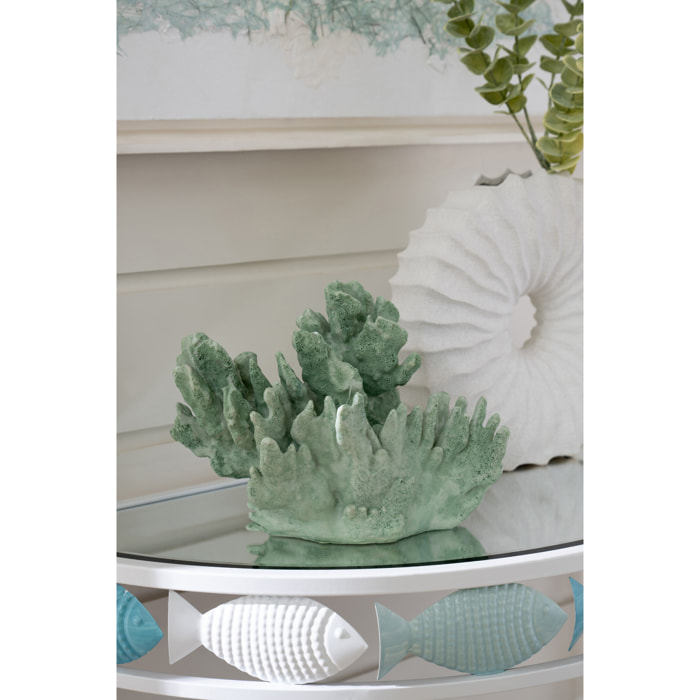 J-Line Corail décoratif - polyrésine - vert menthe - large