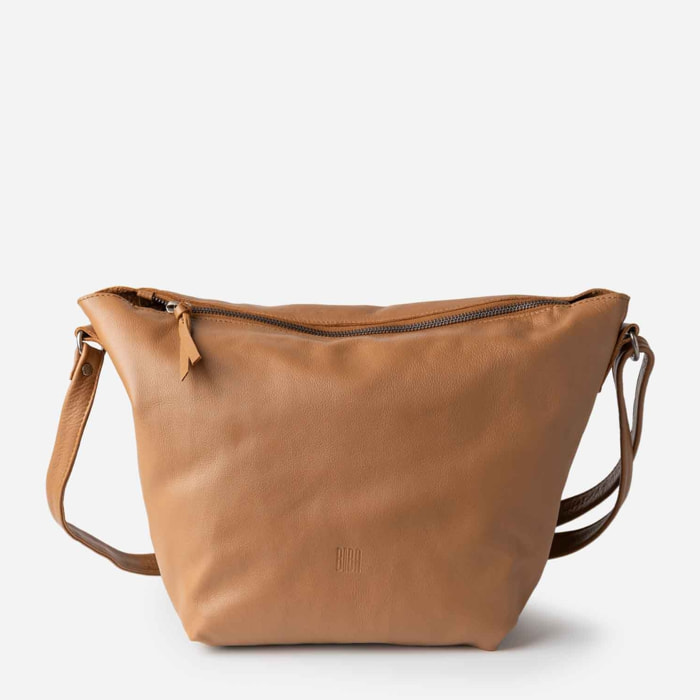 Bandolera BIBA Utah Cream Out de piel